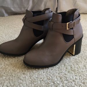 Grey Ankle boots