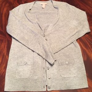 Banana Republic grey cardigan