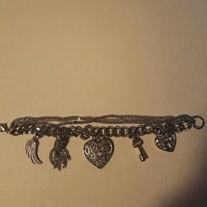 Silver charm bracelet
