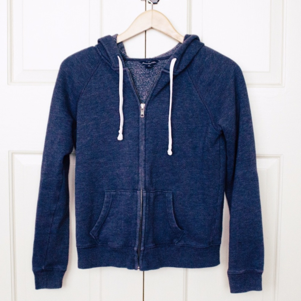 American Eagle Jacket navy blue zip up