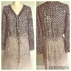 Banana Republic giraffe animal print dress