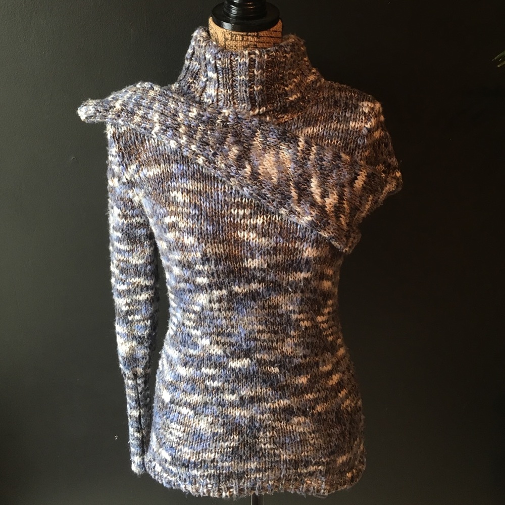 Soft Blue Turtleneck Sweater M