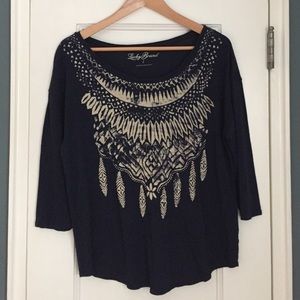 Lucky Brand Navy Shirt