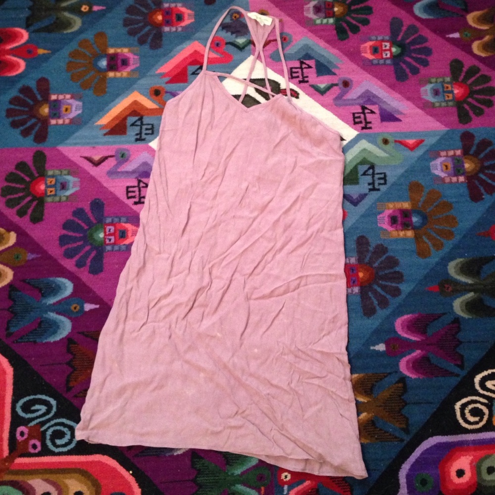 Mauve Staring At Stars cutout dress