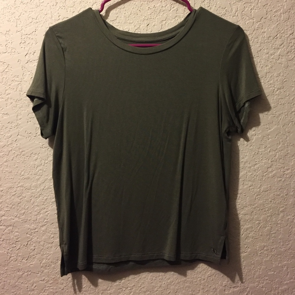 Green crop top