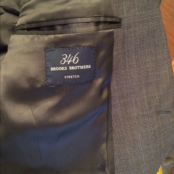 Brooks Bros Grey Check 2 piece Suit - Picture 3 of 4