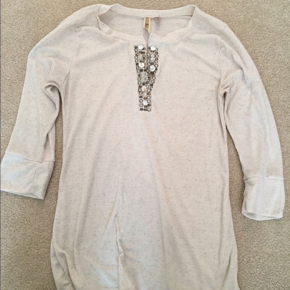 BKE Buckle 3/4 sleeve shirt