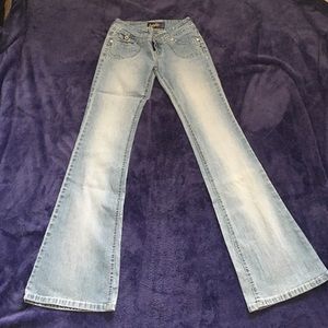 Low rise Angel flare jeans