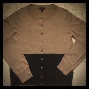 j. crew Tippi colorblock cardigan in merino wool