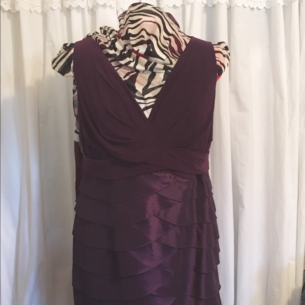 Empire waist surplus front 38" long dress