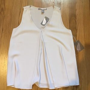 New Taupe v neck tank blouse