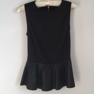 Sleeveless Peplum Top