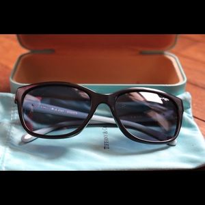 TIFFANY & Co TF 4083 8001/4L Black Blue Sunglasses