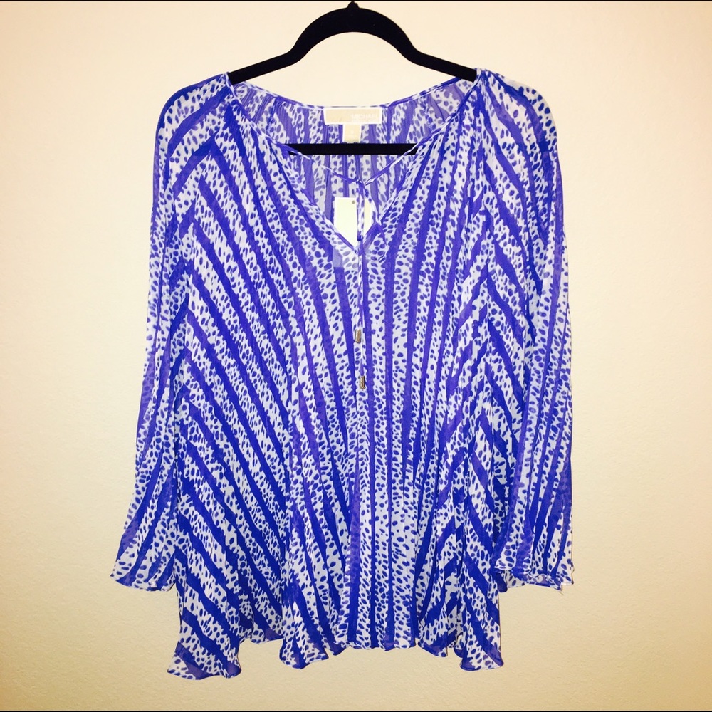 NWT Michael Kors patterned top
