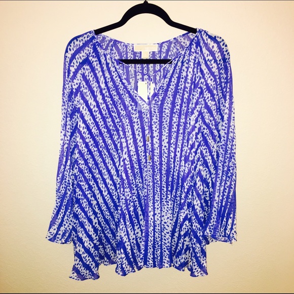 NWT Michael Kors patterned top - Picture 1 of 3