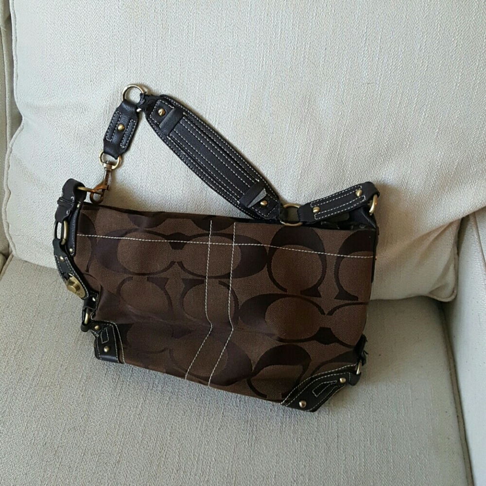 Brown coach purse