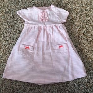 Baby Pink Striped Onesie Dress 🎀