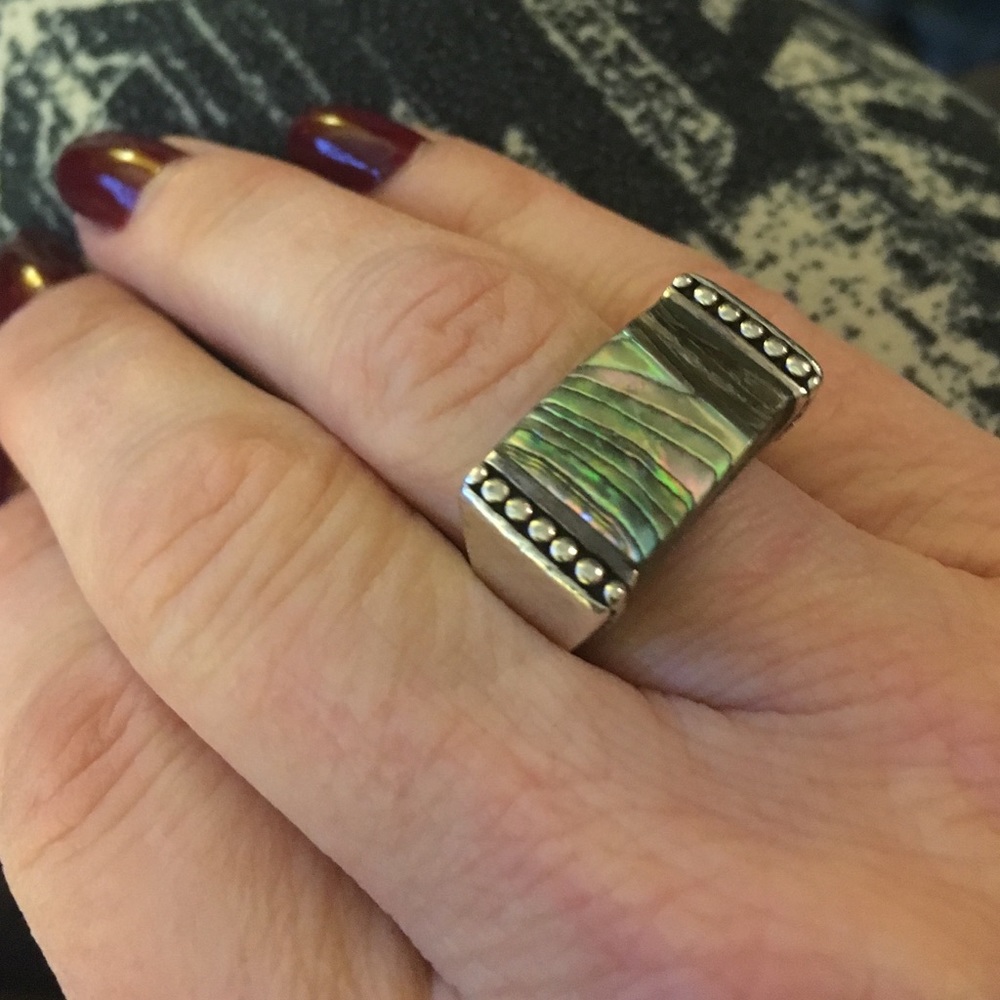 Sterling Silver Abalone Ring