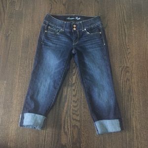 American Eagle Artist Capri Jeans Stretch Size 4