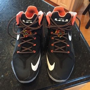 Lebron 11 gold elite men's shoes