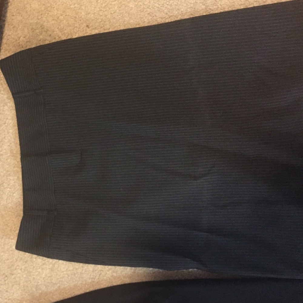 Black express skirt with pin stripes