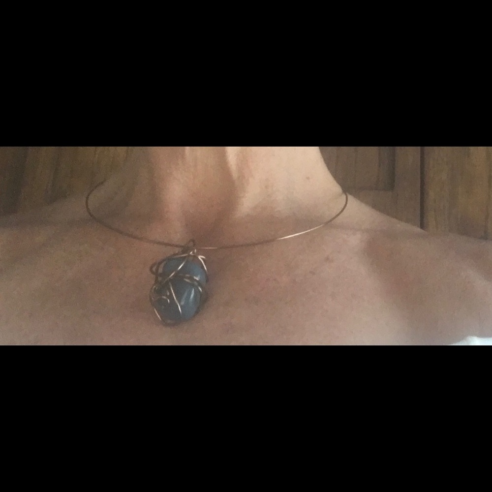 Handcrafted Copper Choker with Gorgeous Pendant!