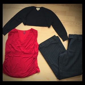 Red sleeveless top NWOT