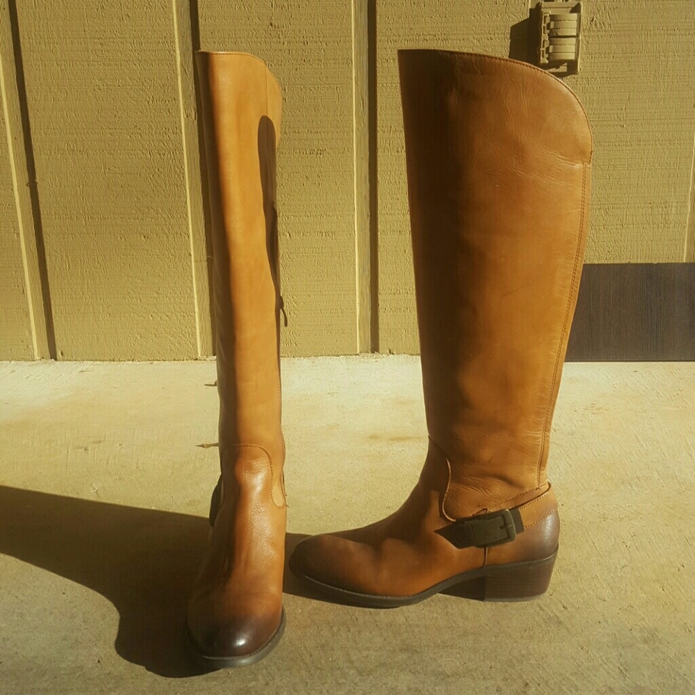 Leather boots