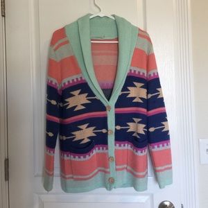 Aztec pastel cardigan