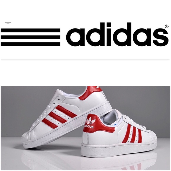 Adidas Other - Adidas, mens, red superstars, nwob, size 11.5