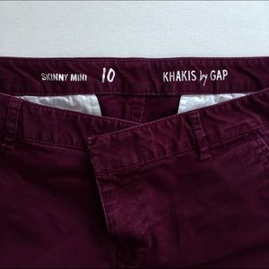 GAP Skinny Mini Khakis Size 10