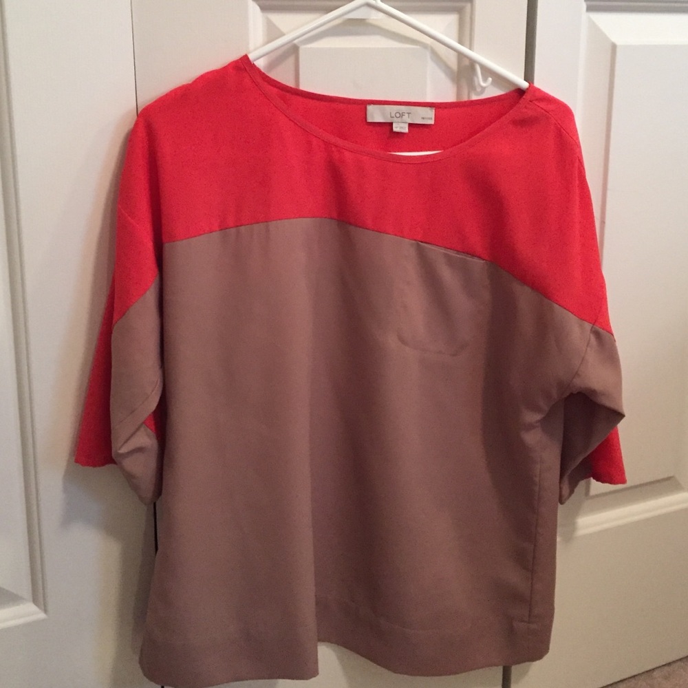 Loft-Color-block top