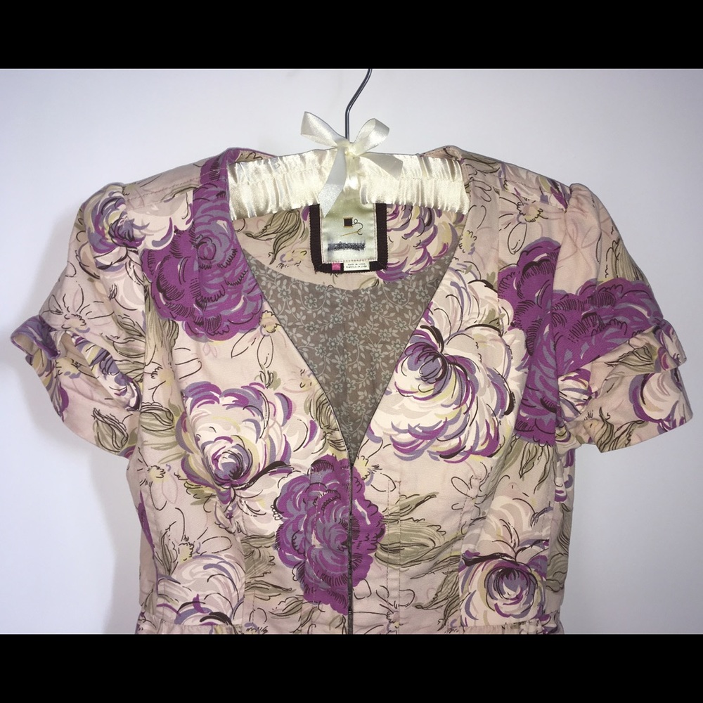 Anthro Fitted Short Sleeved Jacket