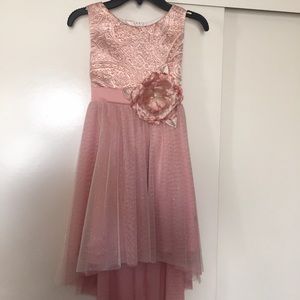 Little girls pink party dress