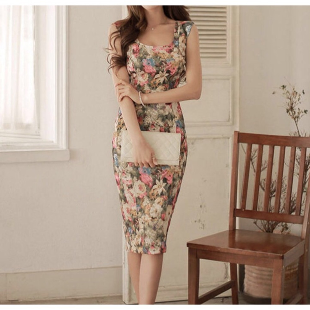 Floral Sheath Dress