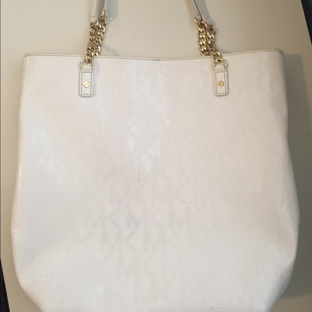 White Michael Kors purse