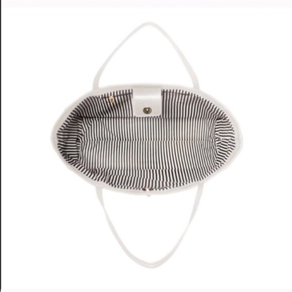 🆕 Just Fab White Studded Handbag - Picture 4 of 5