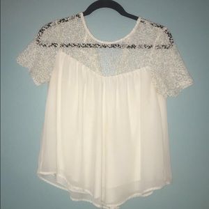 Lace Embroidered Business Casual Shirt