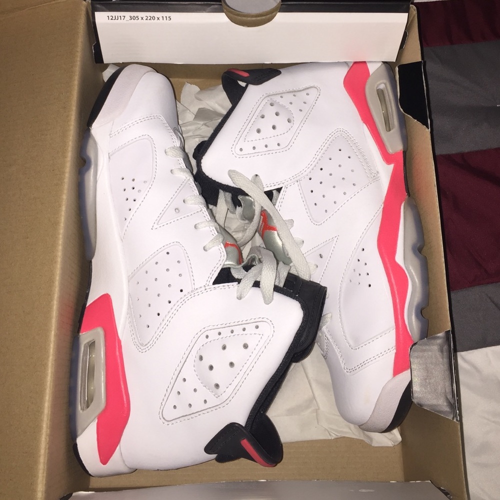 Air Jordan 6 Retro BG white/infrared