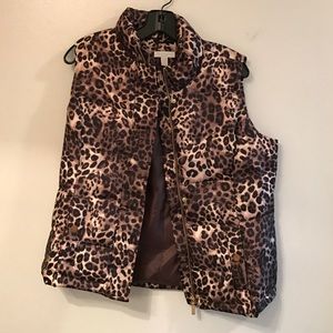 Charter Club Leopard Print Vest