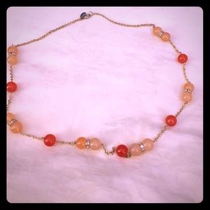 Pretty bead and rhinestone necklace.