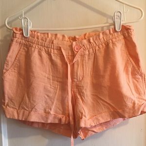 Old Navy Mid-Rise Cuffed Linen Blended Shorts