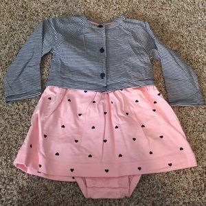 Brand New Girls Onesie Dress and Striped Jacket 💙