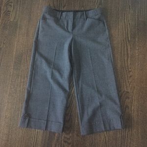 Express The Editor Gray Dressy Capris Size 2