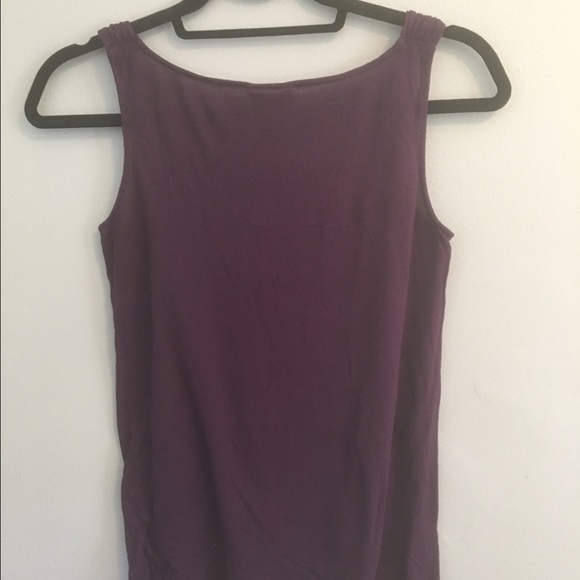 Mossimo plum tank with cutouts. - Picture 3 of 3