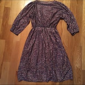 Vintage floral print dress