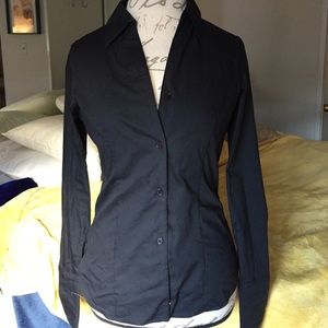 Calvin Klein non-iron black button up