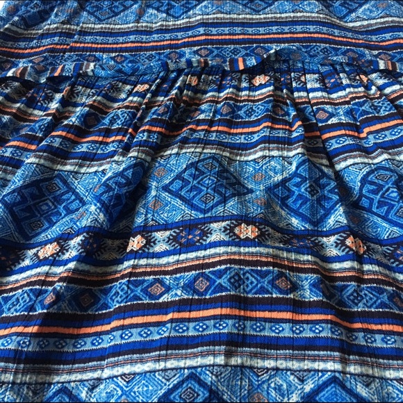 Forever 21 Blue Tribal Mini Dress - SZ: Small - Picture 4 of 4