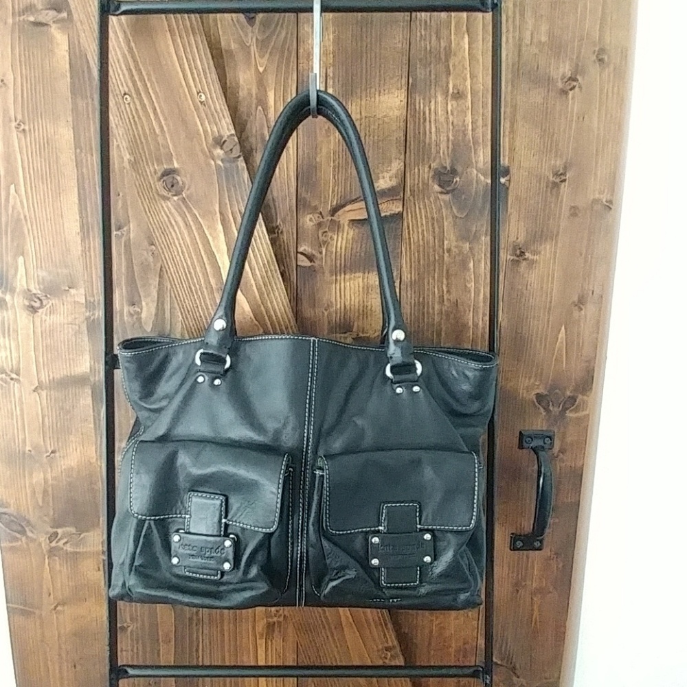 Kate Spade Black Leather Tote