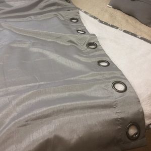 Silver curtains like new